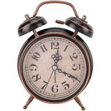  Đồng Hồ Để Bàn Báo Thức quả  chuông Inox kim trôi không gây ồn chuông to hẹn giờ đi học đi làm trang trí... -dc5005 