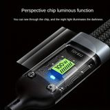  Dây Sạc Tự Ngắt Dây Cáp Sạc Dữ Liệu Sạc Nhanh 100W Micro USB Type C 3 Trong 1 6A 