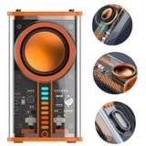  Loa Bluetooth mini không dây BYZ K07 siêu trầm thiết kế cổ điển trong suốt Led nháy theo nhạc Pin 4 giờ -dc5027 