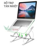  Giá đỡ laptop nhôm thiết kế thông minh 2 tầng 15 nấc điều chỉnh độ cao, nâng tản nhiệt laptop N8 