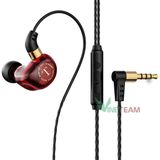  Tai Nghe Nhét Tai Chống ồn Có Dây Fonge TM01 Drive lõi Kép Âm Thanh HIFI Có Micro , Chơi game Tốt -dc4465 