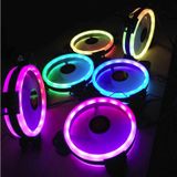  Quạt Tản Nhiệt, Fan Case Coolmoon V2.2 Led nhiều màu 2 Vòng Ring - Không Cần Hub 
