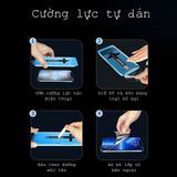  Kính Cường Lực iphone tự hút bụi chống nhìn trộm có kèm khung tự dán ,bảo vệ màng loa thế hệ mới 