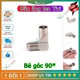  1 chiếc - Rắc cắm TV ăng ten Đầu DVB Đầu kỹ thuật số mặt đất 9.5mm bẻ góc 90 độ -dc4369 