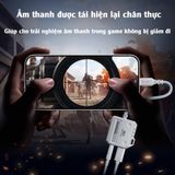  Jack chuyển đổi Plextone GS1 iP TypeC to 3.5mm hỗ trợ sạc nhanh cho điện thoại táo PD 60W có mic 