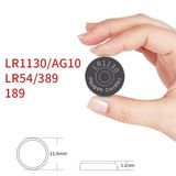  1 vỉ 10 viên pin cúc áo 1.5V AG10 / LR54 / 389 / 189 Alkaline Battery -dc4776 