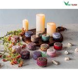  HỘP NẾN THƠM HOA KHÔ THIÊN NHIÊN 2024 (thổ cẩm ) -dc4348 