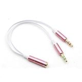  Cáp gộp và chia audio và mic 3.5mm Jack gộp tai nghe 3.5 bọc chống đứt -dc1307 
