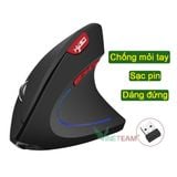  Chuột ko dây kiểu đứng HXSJ T22 Sạc pin wireless USB 2.4GHz chống mỏi tay chuyên dùng cho pc laptop máy tính táo -DC4592 