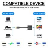  HDMI to VGA, Cáp Chuyển HDMI sang VGA Cho PC,laptop, Máy Chiếu Cao Cấp Độ Dài 20CM 