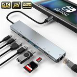  Bộ chuyển đổi đa năng 8 IN 1 cho laptop táo,Dell XPS 13,và thiết bị máy tính ĐT hỗ trợ USB type C 