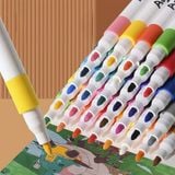  Bút màu acrylic marker 12/24/36/48/60 cao cấp màu sắc tươi sáng - bút lông màu arcylic, màu nước 