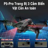  Flycam P5 Pro , Drone có camera 4k HD Camera Kép Có Định Vị 1080P WiFi Pin Khỏe Bay Xa 150M 