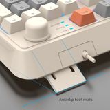  Bàn phím máy tính giả cơ gaming K82 LED 7 màu cực đẹp tích hợp núm chỉnh âm 