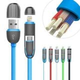  Cáp sạc USB tích hợp 2 đầu cắm jack Micro USB và Lightning gọn gàng tiện dụng -DC1209 