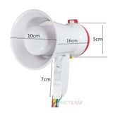 [Loa Phát Thanh] Loa Phóng Thanh Cầm Tay Mini SH-1008 TẶNG KÈM 6 Viên Pin AA -DC4701+DC00002 