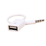  USB chuyển đổi rắc 3.5 thành audio màu trắng - dc2615 