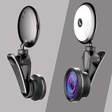  Ống lens RK19S hỗ trợ Selfie Cho điện thoại tích hợp đèn led 8 bóng -dc3082 