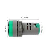  Đồng hồ đo ĐIỆN ÁP XOAY CHIỀU AC 20-500V volt kế mini AD16-22DSV (1 CÁI) -dc4326 