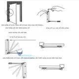  Phụ tùng bản lề cửa tự động có thể điều chỉnh -Thiết Bị Đóng Cửa Thông minh cho cửa nhà, văn phòng 