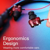  Tai nghe Bluetooth Plextone BX345 lõi kép V4.1 Super Bass có Mic đàm thoại, nghe nhạc trong 10h hifi -dc3566 