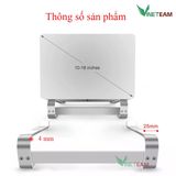  Giá Đỡ Tản Nhiệt Nhôm Cho Macbook, Laptop, máy tính xách tay, Ipad, Surface -DC4365 