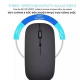  Chuột không dây + Bluetooth , Pin sạc, Kiwi Dual A1 , chống ồn cho laptop, điện thoại, máy tính bảng... -dc4907 