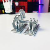  Chốt cửa tự động tự đóng phiên bản then cố định / di động mạ kẽm - dễ sử dụng dùng cho các loại cửa - DC5124 
