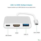  Type C 4K hỗ trợ USB 3.0 3 trong 1 sang Bộ chuyển đổi Hdmi/ Cáp sạc/ Bộ chuyển đổi Usb-C 3.1 -DC4659 