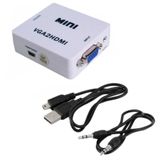  Bộ chuyển tín hiệu từ VGA sang HDMI loại nhỏ OEM (Trắng) -dc896 