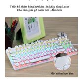  Bàn phím cơ Gaming HJK917 Blue Switch Chống nước  Full LED hiện đại, thời trang ,Phong Cách Cổ Điển 