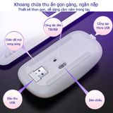  Chuột Máy Tính Không Dây A2 - Chống Ồn Pin Sạc Được Không Cần Thay -DC4426 