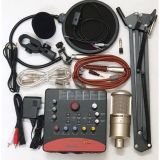  ComBo mic livestream hát karaoke takstar PC-k200,card icon,dây live 3 màu,màng lọc, chân kẹp nb39 