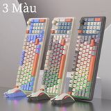  Bộ bàn phím chuột chuyên game XUNFOX K820 94 phím có led 7 màu cực đẹp tích hợp nút chỉnh âm lượng 