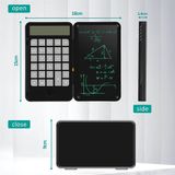  Máy tính cầm tay bỏ túi kèm bảng ghi chú 2 in 1 màn hình LCD tặng kèm bút cảm ứng pin sạc 
