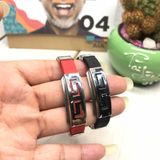  Vòng đeo tay Titan hình học (Đỏ, Đen) -dc2564 