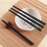  Bộ 10 đôi đũa nhựa nhật bản hàn quốc dùng ăn cơm cao cấp khảm vàng chịu nhiệt chống trơn 