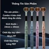 Bộ 4 bàn chải đánh răng đa chiều chải được 3 mặt lông mềm đánh bay mảng bám không hại nướu 