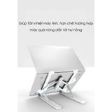  Giá Đỡ Laptop, Giá Đỡ Ipad Chống Trượt 6 Nấc Chỉnh Độ Cao Gập Gọn Dễ Dàng Tặng kèm túi đựng -dc4453 