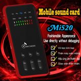  Sound card thu âm MICGEEK Mi520 - Card âm thanh livestream Karaoke di động cho điện thoại thông minh -DC2107 