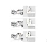  Bản lề giảm chấn cho tủ bếp,tủ quần áo✔ Inox  cao cấp✔ lõi đồng✔ tháo lắp nhanh Sienems -dc4327 