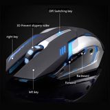  Chuột không dây dùng pin sạc Azzor D9 / War Worl T1 - Led 7 màu chuyên game -DC2394 