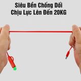  Cáp sạc earldom 1m 2 Đầu Earldom ET-609 Cổng Micro USB Và Lightning (1m) - Hàng Nhập Khẩu -dc3306 