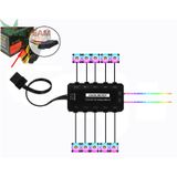  Bộ 1, 3,5,6 Quạt LED RGB Coolmoon Sunshine Dual Ring Tặng Bộ Hub Kết Nối Nguồn Và Điều Khiển -DC3444 