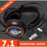 Tai nghe chụp tai chuyên game V6 đèn LED màu Cổng usb âm thanh 7.1 -dc3420 