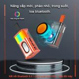  Loa Bluetooth Mini Trong Suốt A36 Nghe Nhạc Không Dây thiết kế có đèn nháy theo nhạc bass rung cực đẹp -dc5026 