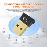  USB Bluetooth Dongle Bluetooth 5.3 Bộ thu phát BT không dây Bộ chuyển đổi cho máy tính PC -dc4997 