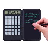  Máy tính cầm tay bỏ túi kèm bảng ghi chú 2 in 1 màn hình LCD tặng kèm bút cảm ứng pin sạc 