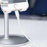  Giá đỡ điện thoại đế tròn bằng nhựa PP, đỡ được máy tính bảng, vừa xem vừa cắm sạc 