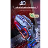  Chuột chơi game máy tính G5 led RGB- chuột Gaming thiết kế 6D, chỉnh được DPI, tương thích pc, laptop, máy bàn -dc4398 